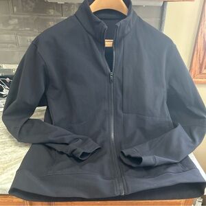 Lululemon Sojourn Jacket Men Black Full Zip Athletic Running Travel Casual